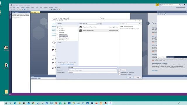 #SSRS Creating basic SQL SERVER Reporting services Project смотреть онлайн