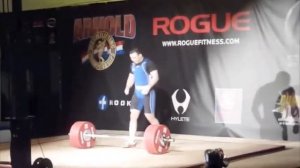 Muhammad Begaliev snatch, clean and jerk at the 2013 Arnold