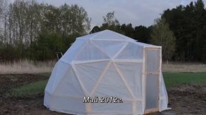 Технология постройки теплицы в форме геодезического купола