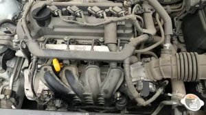 Работа двигателя KIA RIO 4 2017 г.в. с пробегом в 45400 т.км.