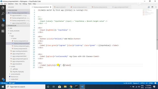 Angular 9 Tutorial - 12 - Attribute directives in angular | ngClass, ngStyle ngModel