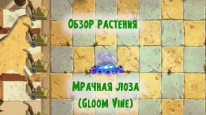 Обзор Мрачной лозы (Gloom Vine), растение из Plants vs Zombies 2