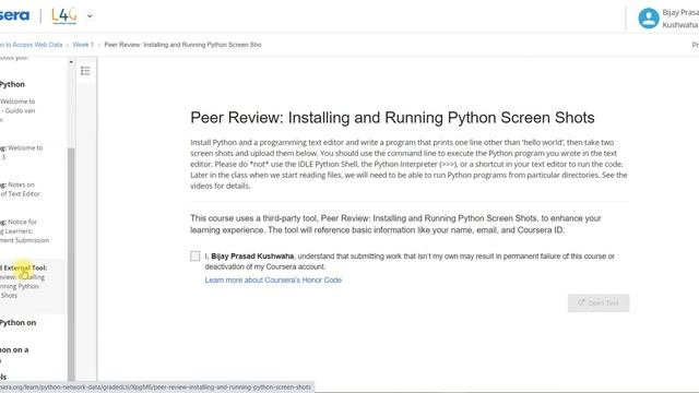 1 Coursera | Using Python to Access Web Data Week-1 100% Solution | Python for Everybody full Answe