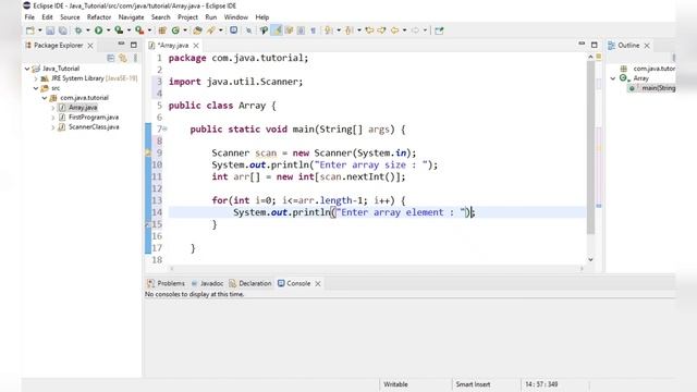 One Dimensional Array in Java | Array Creation | Store and Display array Elements #java