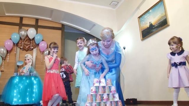 День рождения Полины 5 лет с Эльзой из Холодного сердца  FROZEN