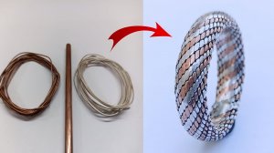 making a ring from copper and silver wire __ How it's made_ jewellery making_ gold Smith Luke