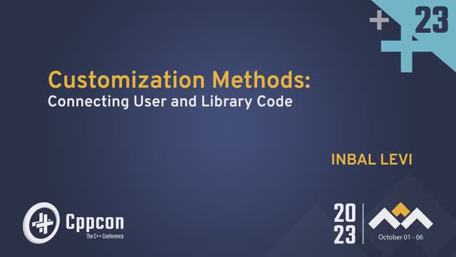 Customization Methods: Connecting User and C++ Library Code - Inbal Levi - CppCon 2023