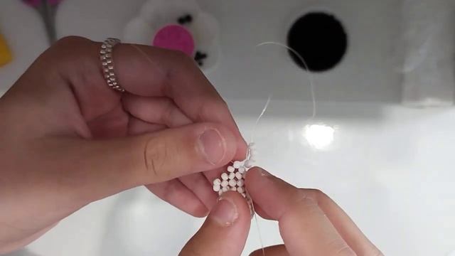 Амигуруми из бисера «Мистическая лиса?» МК  (1 часть голова)