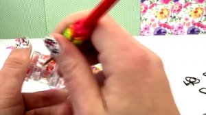 Браслет с бабочками на станке монстр тэйл Rainbow Loom