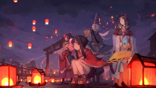 Flying Lantern Festival Onmyoji Live Wallpaper | Xanh Share ♥ смотреть онлайн