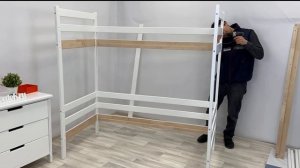 Сборка детской кровати Домик Двухъярусная от производителя