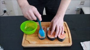 Готовим сами. Стейк из красной рыбы с овощным гарниром