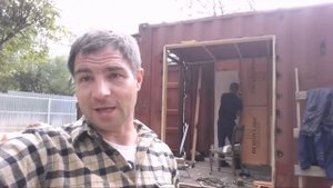 УЮТНЫЙ ДОМИК из МОРСКОГО КОНТЕЙНЕРА  за 10 дней (ДЕНЬ ЧЕТВЕРТЫЙ)