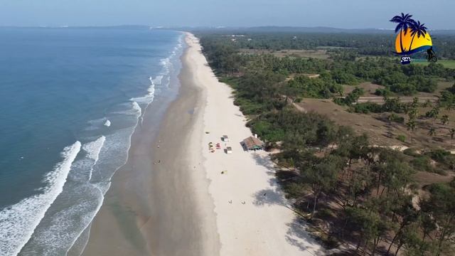 Betalbatim Beach, Goa -- Aerial View
