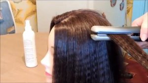 Выпрямление волос  плойкой - утюжком.