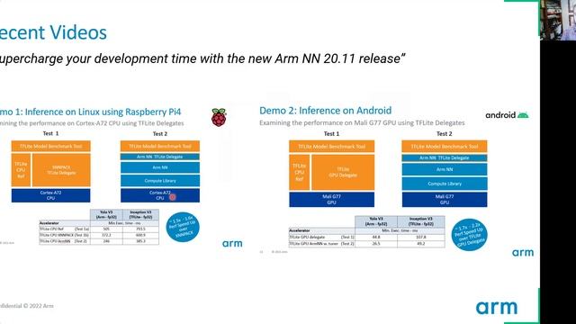 ArmNN delegate for TensorFlow Lite смотреть онлайн