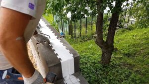 Как укладывать теплоблоки.