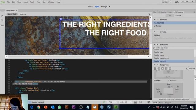 Positioning content in Adobe Dreamweaver CC смотреть онлайн