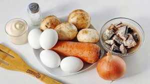 Салат Мимоза с грибами