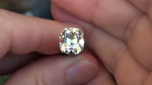 New 5.11ct J SI1 August Vintage Cushion