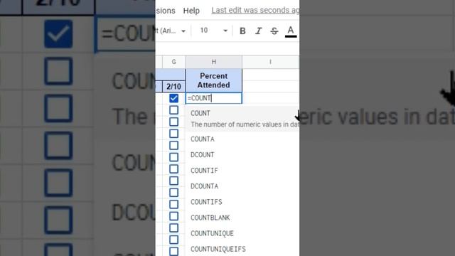 How to track progress with checkboxes in Google Sheets #googlesheets #excel