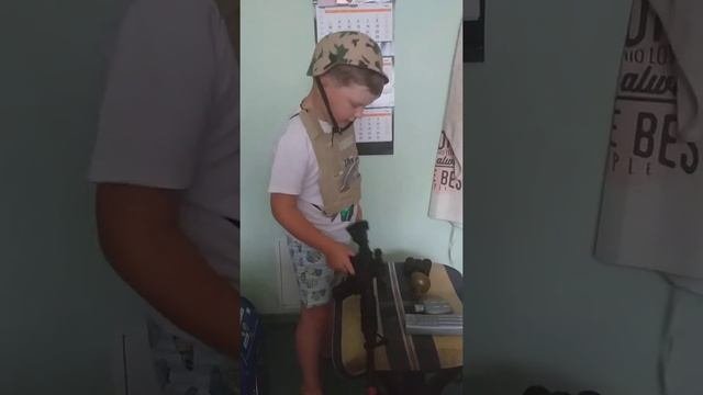 Набор военного на главнокомандующем детских войск