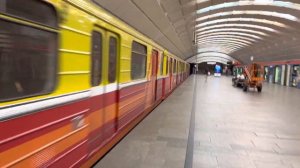 Электропоезд 81-717/714.5 «Синергия-2» на станции «Сходненская»