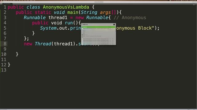 Java8:Difference between Anonymous Inner Class and Lambda Expression| Lambda expression vs Anonymou смотреть онлайн