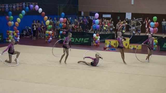 СШ 62, первый разряд, пять обручей. Февральские узоры, 2015, СШ 93. смотреть онлайн