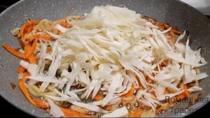 Заливной пирог с капустой и грибами