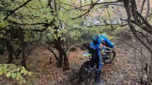 На эндуро мотоцикле по горам Грузии.