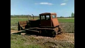 Тест драйв легендарный трактор ДТ-74 (Ukrainian tractor)