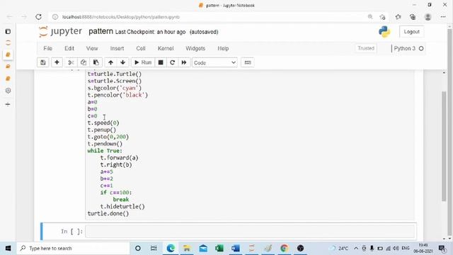 Make Pattern in Python|turtle module|Jupyter Notebook| Python | Tutorial | IEMLabs