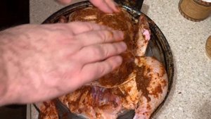 Курица в аджике и духовке (рецепт)