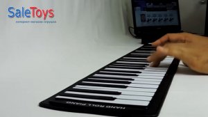 Гибкое пианино-синтезатор 61 клавиша HAND ROLL PIANO PA61