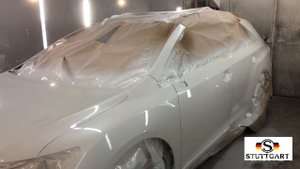 Покраска Авто в Краснодаре Toyota VENZA белый перламутр в STUTTGART