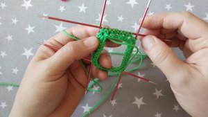 Воздушная, ажурная резинка для носков.