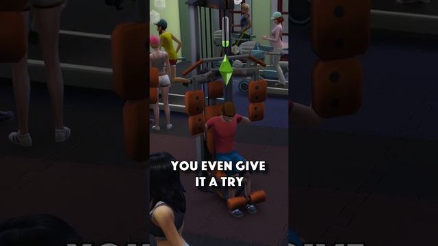 Exercising In The Sims 4 #Shorts