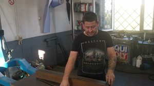 капот и гидробак на мини трактор готовы
