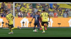 FIFA 22 PS5 Next Gen 4K 60 FPS Gameplay - PSG vs Borussia Dortmunt Full Match Semi Pro Difficulty