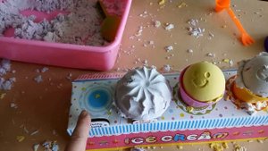 Играем в семь лет с Ангельским песком "Кафе мороженое" Angel Sand