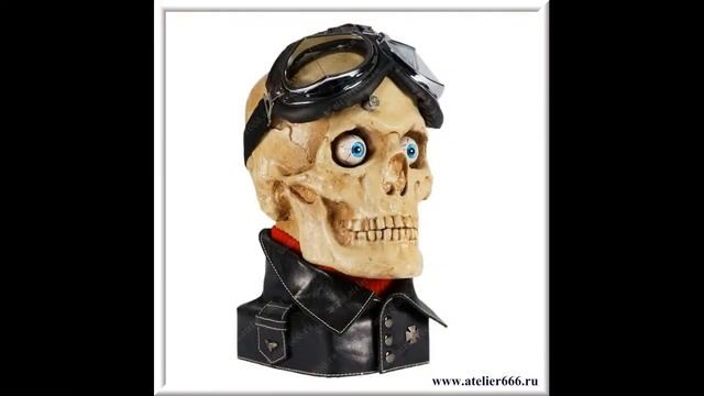 Подставка для наушников Череп Вариант № 1 от Atelier 666. Часть 1-я. смотреть онлайн