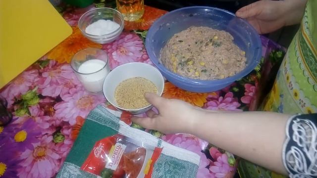 Самые вкусные  котлеты с зеленью и кукурузой!!!!