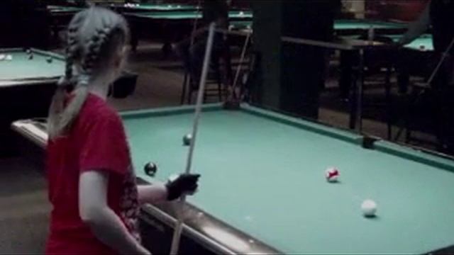 Школа бильярда Pool Forever Маргарита Фефилова Первая партия с кия 2011 год #бильярд #школабильярда