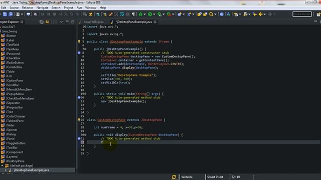 31. JDesktopPane Java Swing Tutorial without voice смотреть онлайн