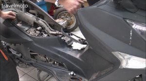SYM GTS300i: big service + valves adjustment