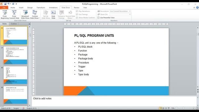 PL/SQLProgramming :  PL SQL Program Units