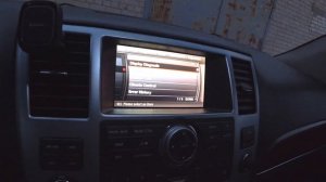 Скрытые функции мультимедиа системы Infiniti QX56 2008 г. Сервисный режим магнитолы Инфинити Nissan