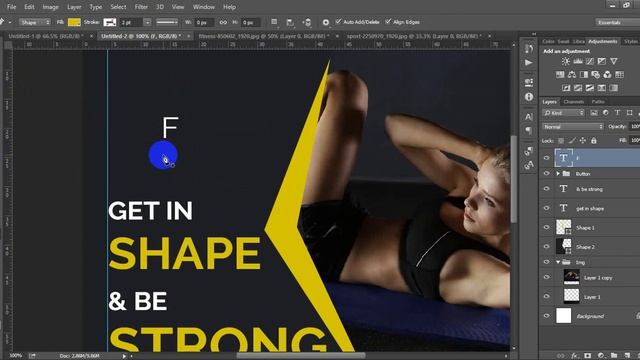 Creating google ads banner design with Photoshop смотреть онлайн