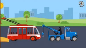 Мультик про машинки. Троллейбус. МанкиМульт